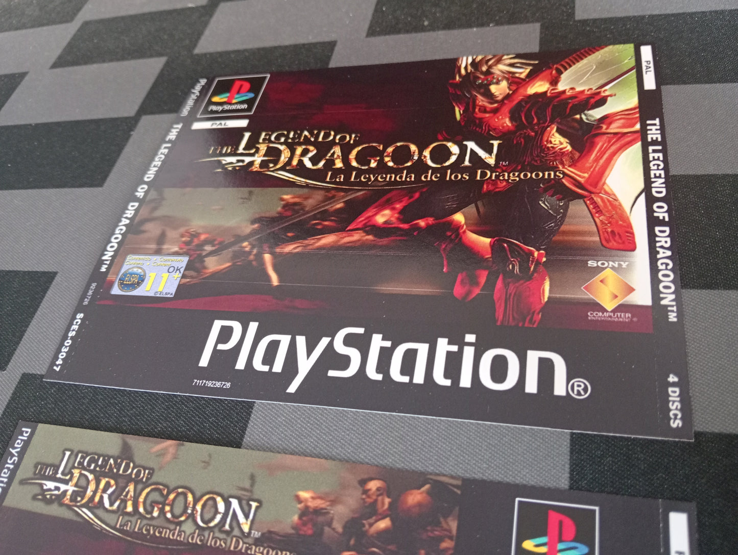 Portada y contraportada The Legend of Dragoon