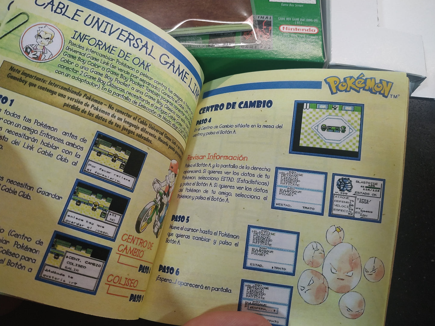 Manual de reemplazo Pokémon Verde