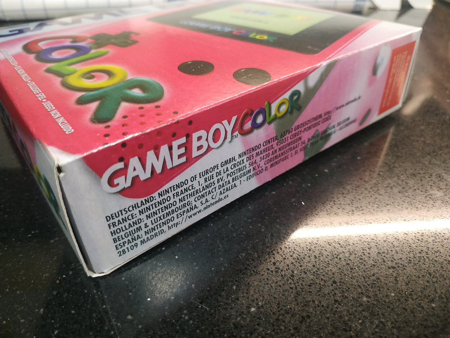 Caja Game Boy Color Rosa