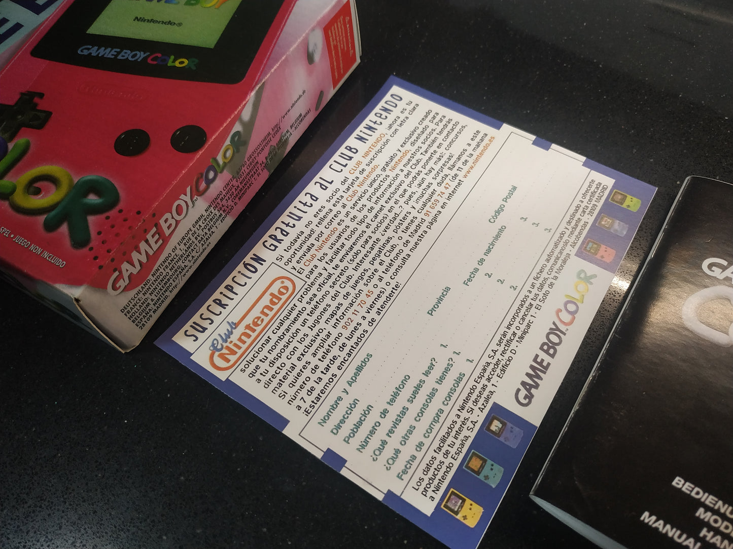 Caja Game Boy Color Rosa