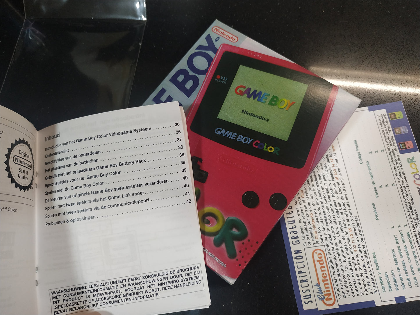 Caja Game Boy Color Rosa