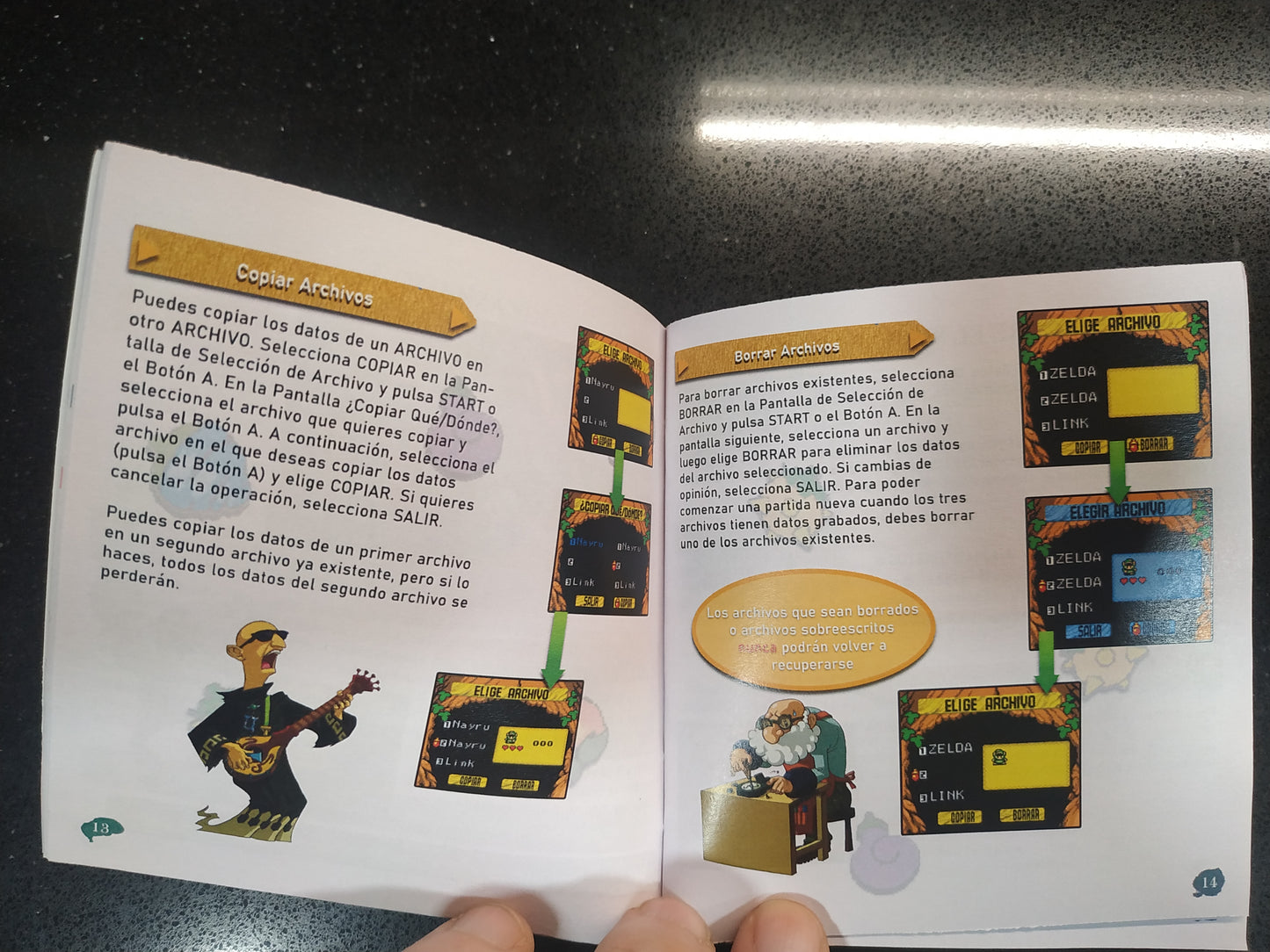 Manual de reemplazo Zelda - Oracle of Seasons