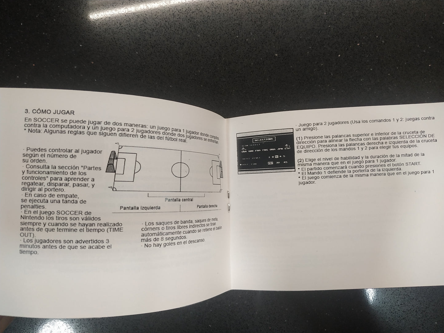Manual de reemplazo Soccer