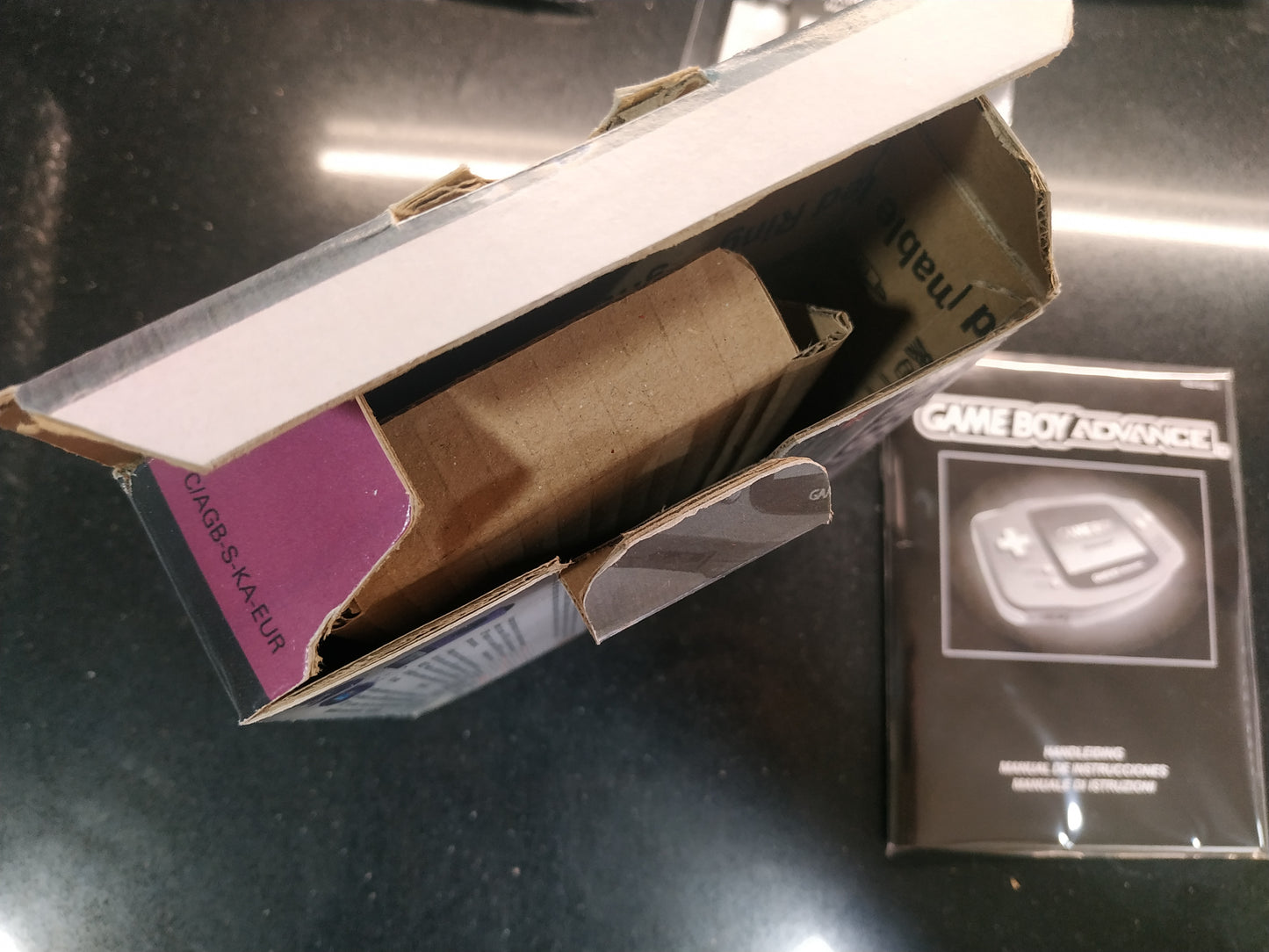 Caja consola GBA Negro Mate