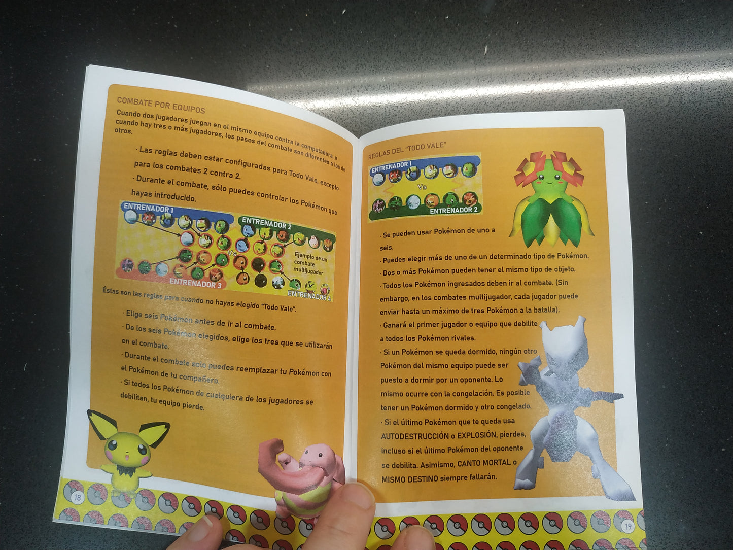 Manual de reemplazo Pokémon Stadium 2