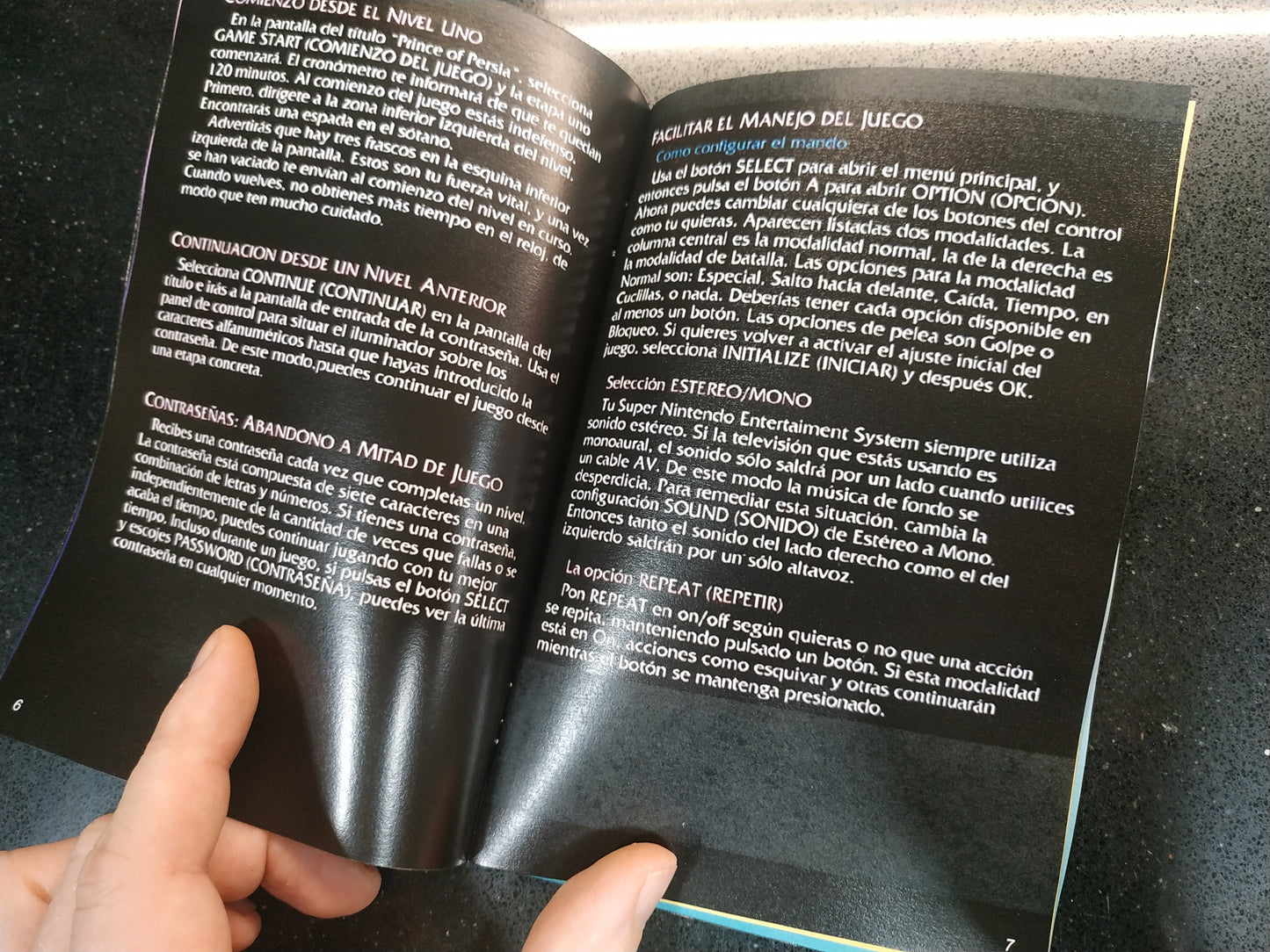 Manual de reemplazo Prince of Persia