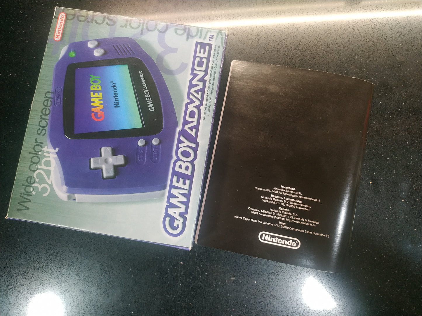 Caja consola GBA Morada Mate