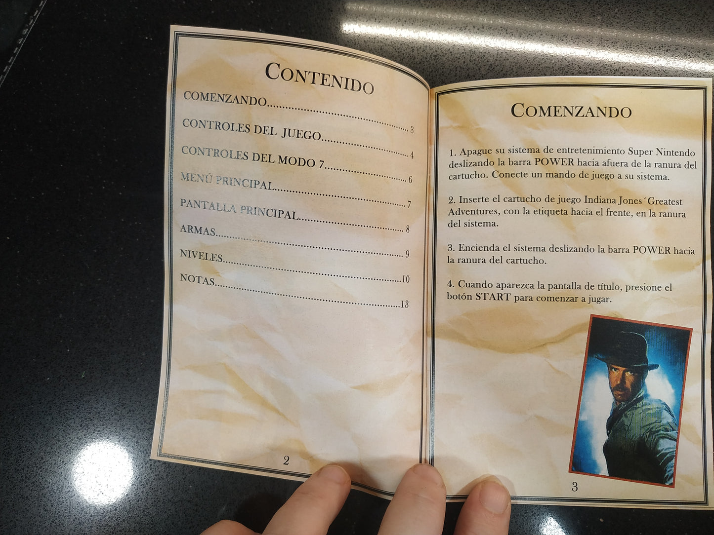 Manual de reemplazo Indiana Jones Greatest´s Adventures