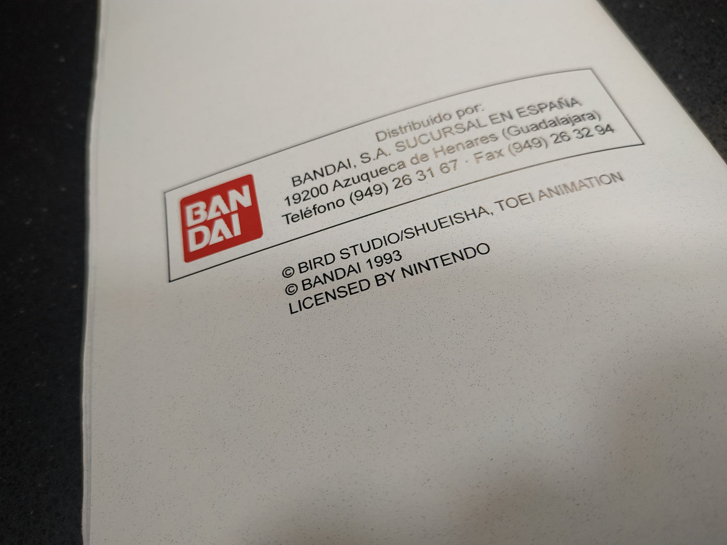 Manual de reemplazo Dragon Ball Z Butoden 2