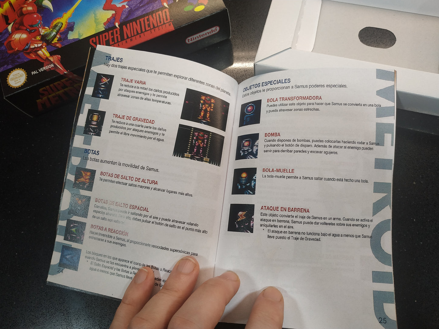 Manual de reemplazo Super Metroid
