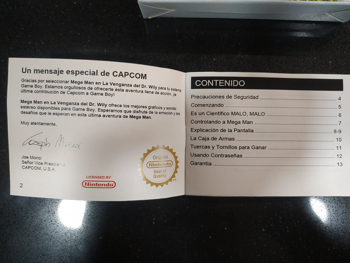 Caja de reemplazo Mega Man - La venganza del Dr. Wily