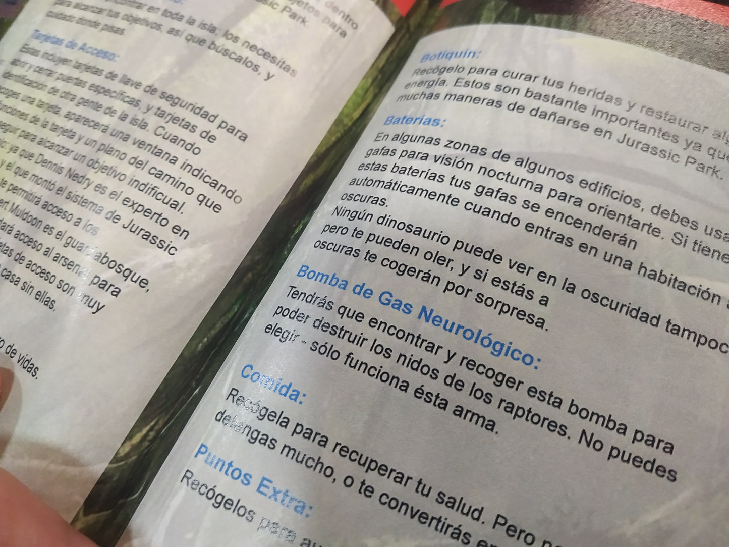 Manual de reemplazo Jurassic Park