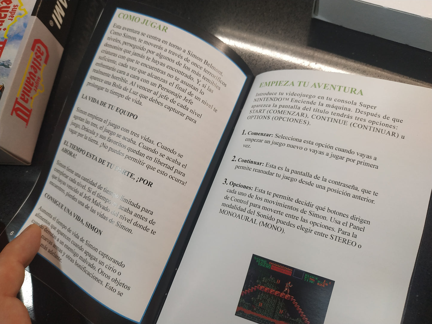 Manual de reemplazo Super Castlevania IV
