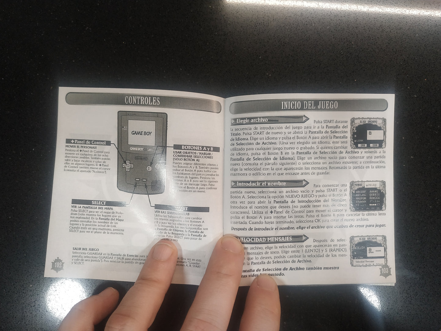Manual de reemplazo Zelda - Oracle of Seasons