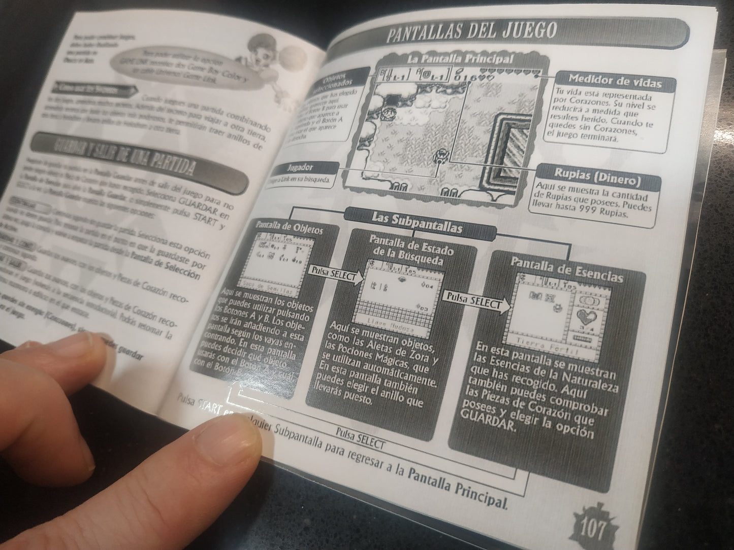 Manual de reemplazo Zelda - Oracle of Seasons