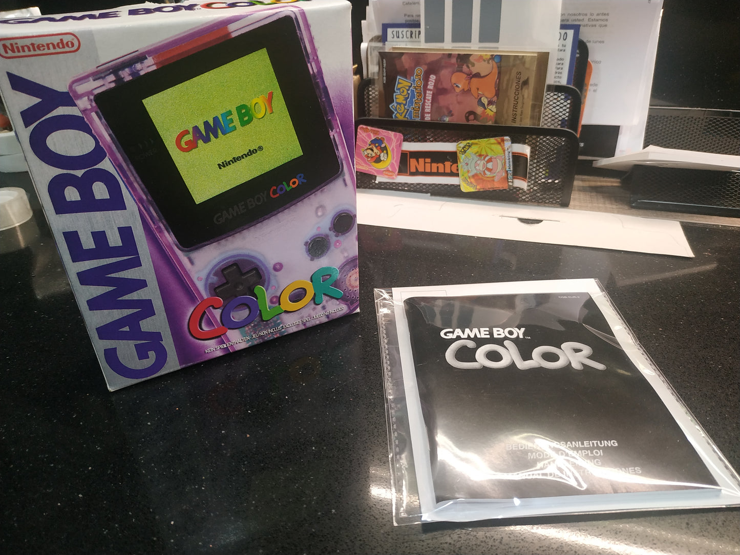 Caja Game Boy Color Morada Transparente