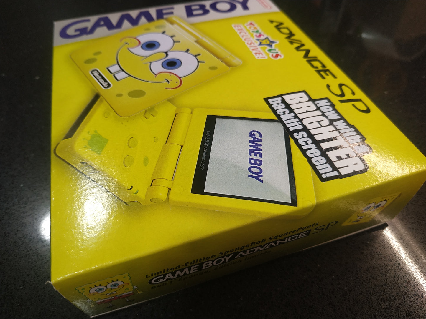 Caja Edición Especial Bob Esponja GBA SP