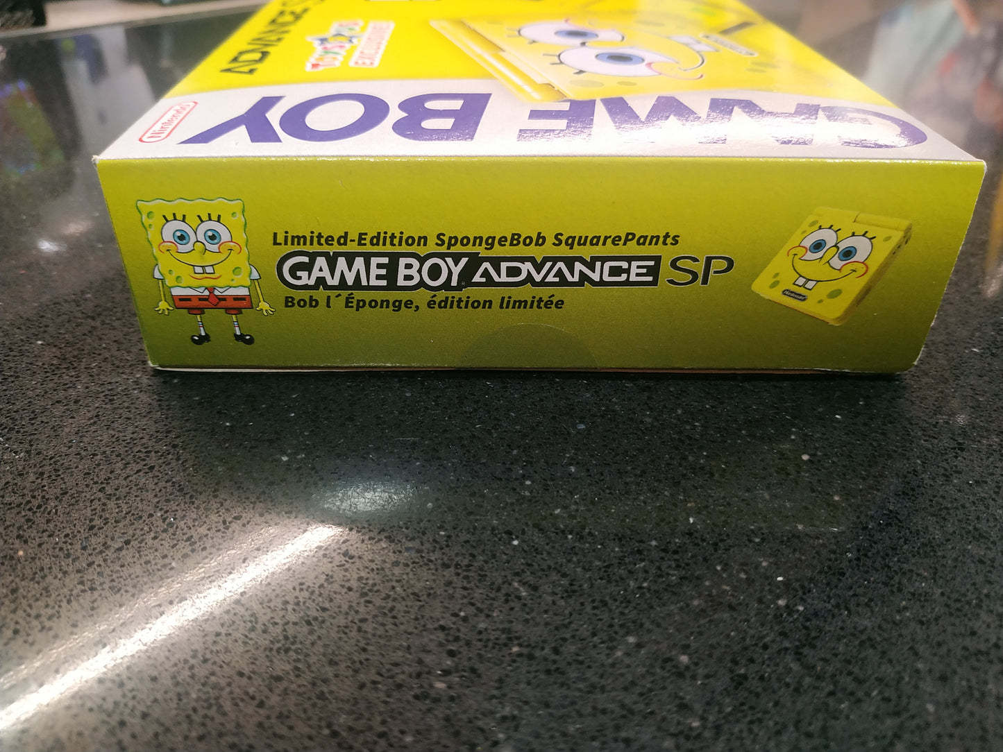 Caja Edición Especial Bob Esponja GBA SP