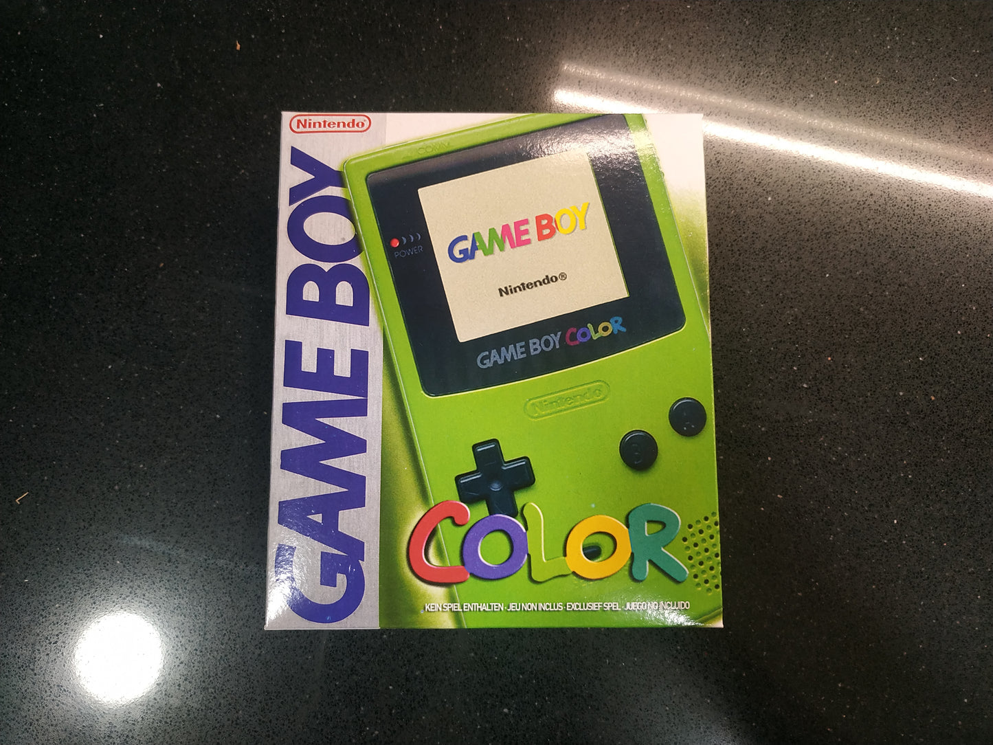 Caja Game Boy Color Verde Lima