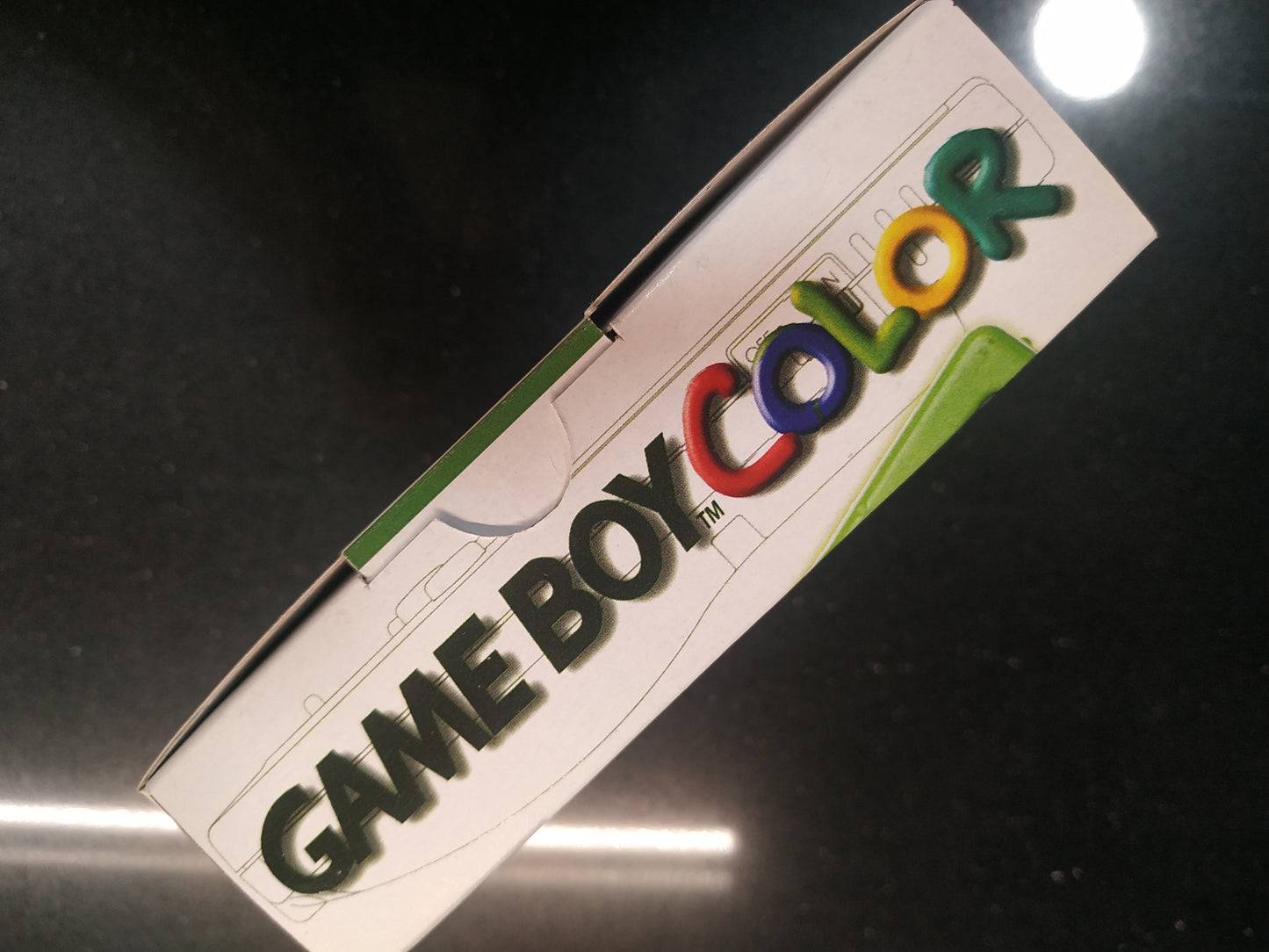 Caja Game Boy Color Verde Lima