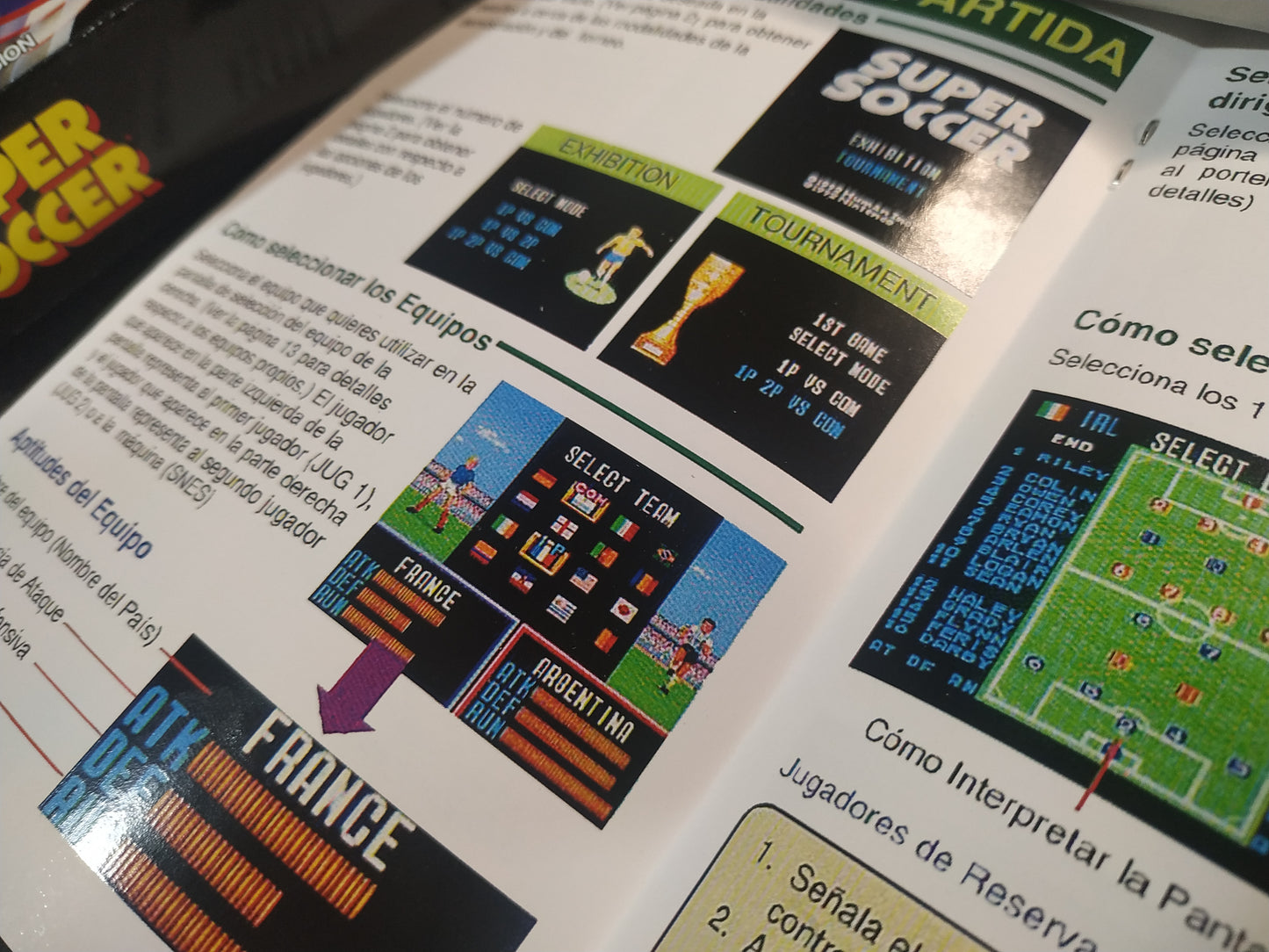 Manual de reemplazo Super Soccer