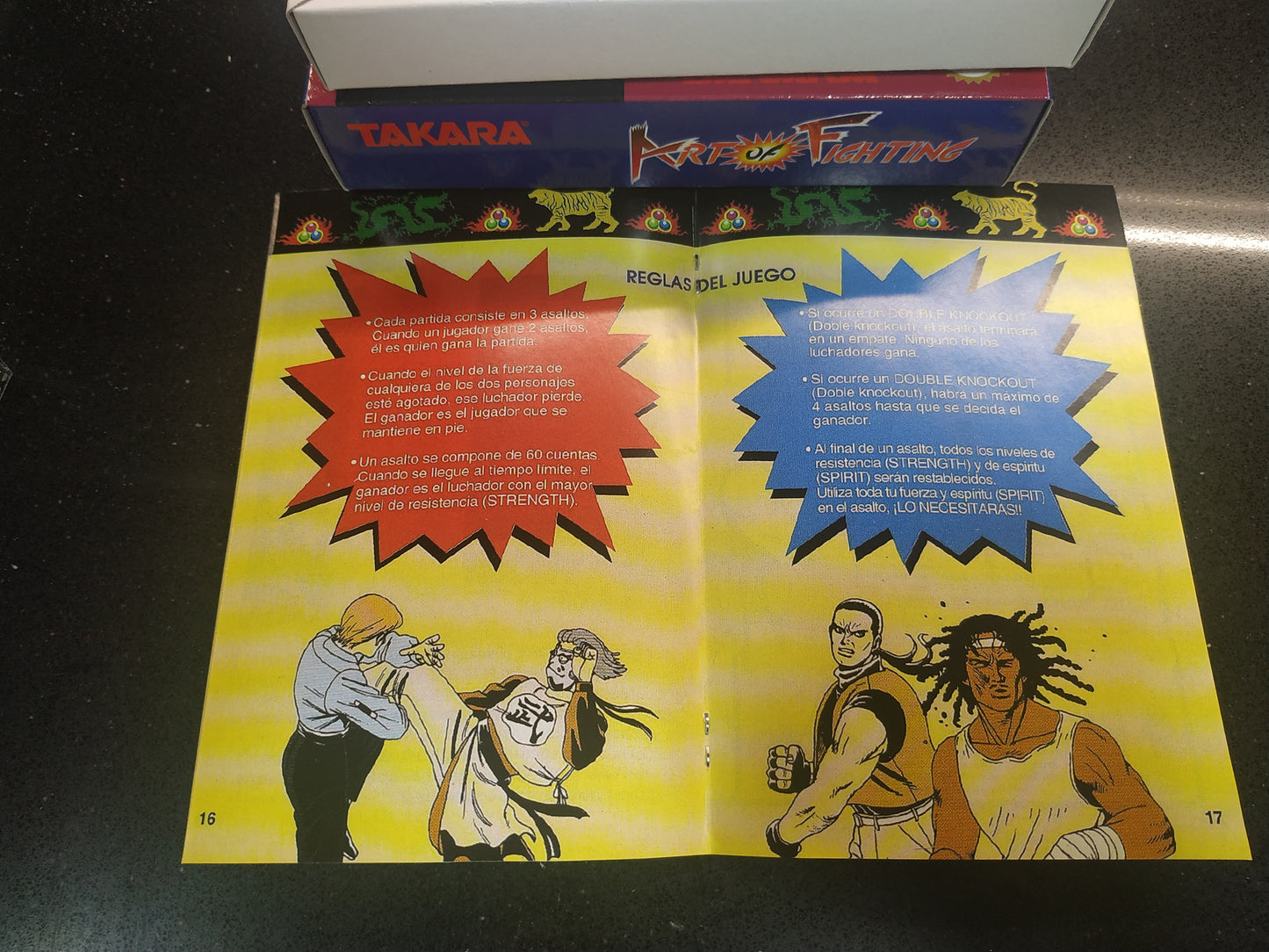 Manual de reemplazo Art of Fighting