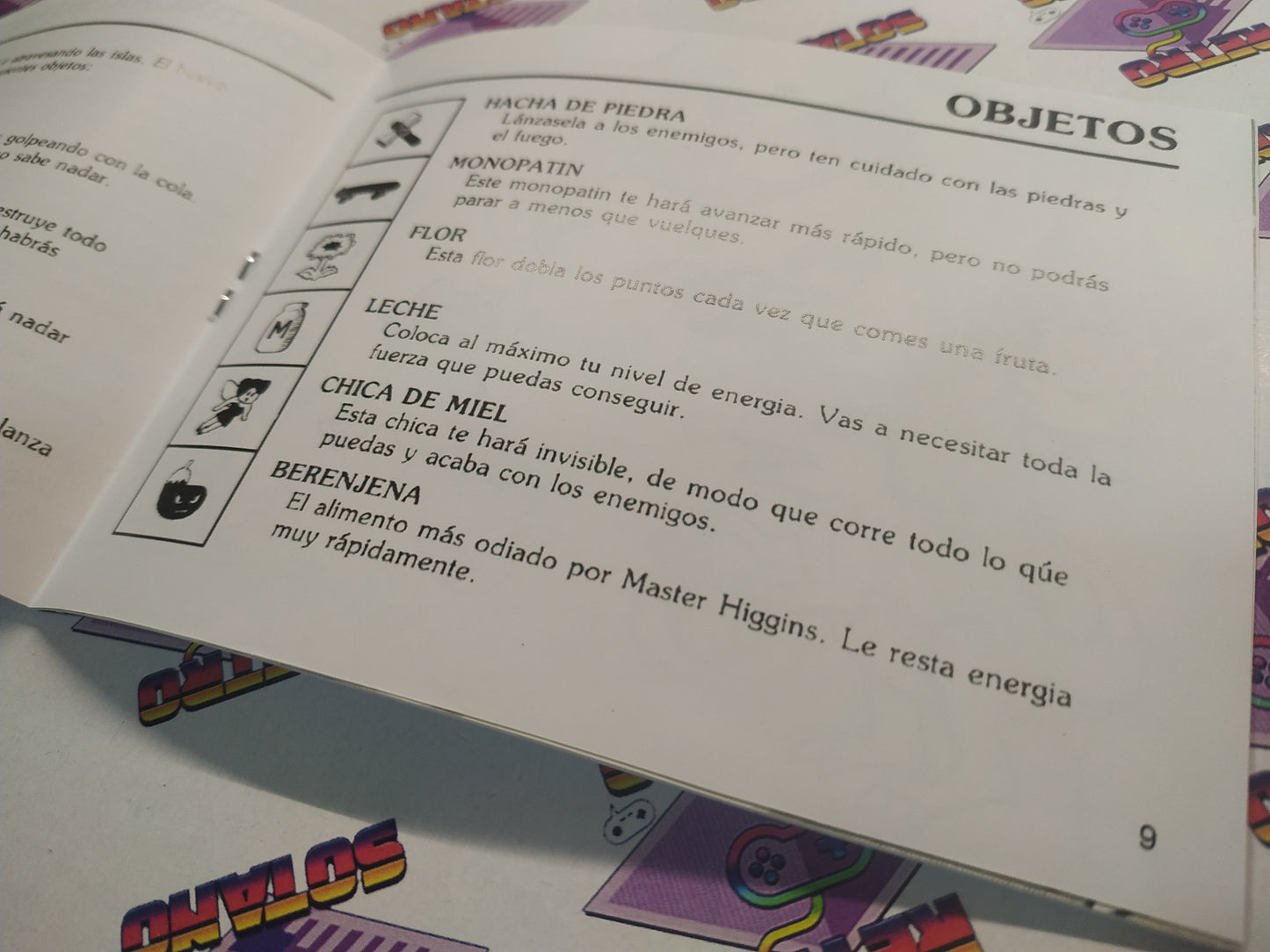 Manual de reemplazo Adventure Island 2
