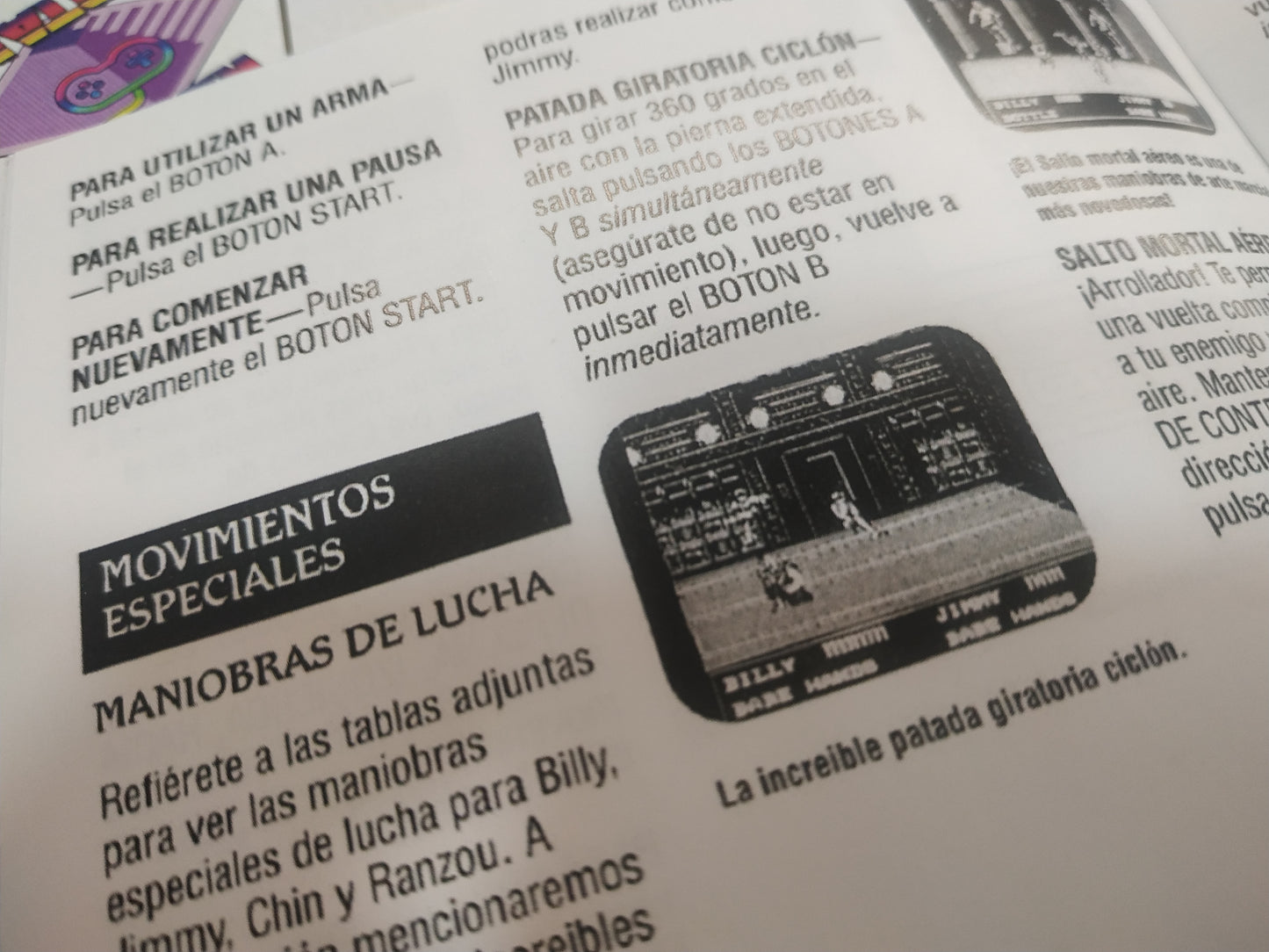 Manual de reemplazo Double Dragon III