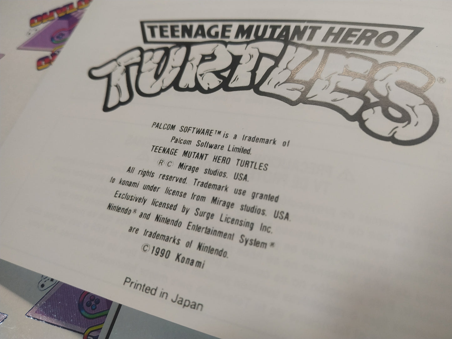 Manual de reemplazo Teenage Mutant Hero Turtles - Tortugas Ninja