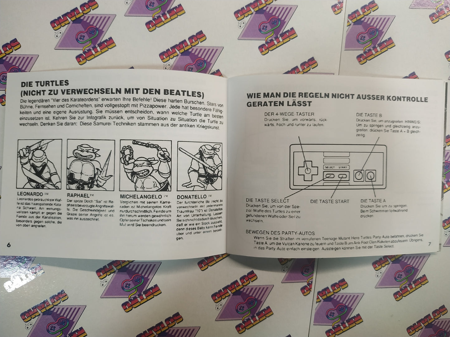 Manual de reemplazo Teenage Mutant Hero Turtles - Tortugas Ninja