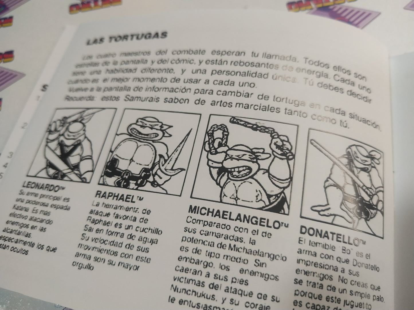 Manual de reemplazo Teenage Mutant Hero Turtles - Tortugas Ninja