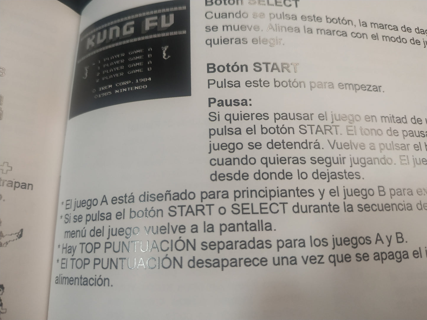 Manual de reemplazo Kung Fu