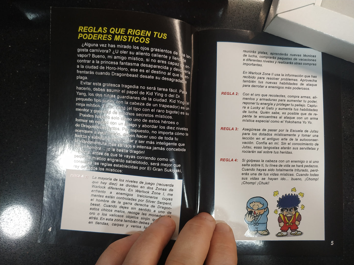 Manual de reemplazo The Legend of the Mystical Ninja