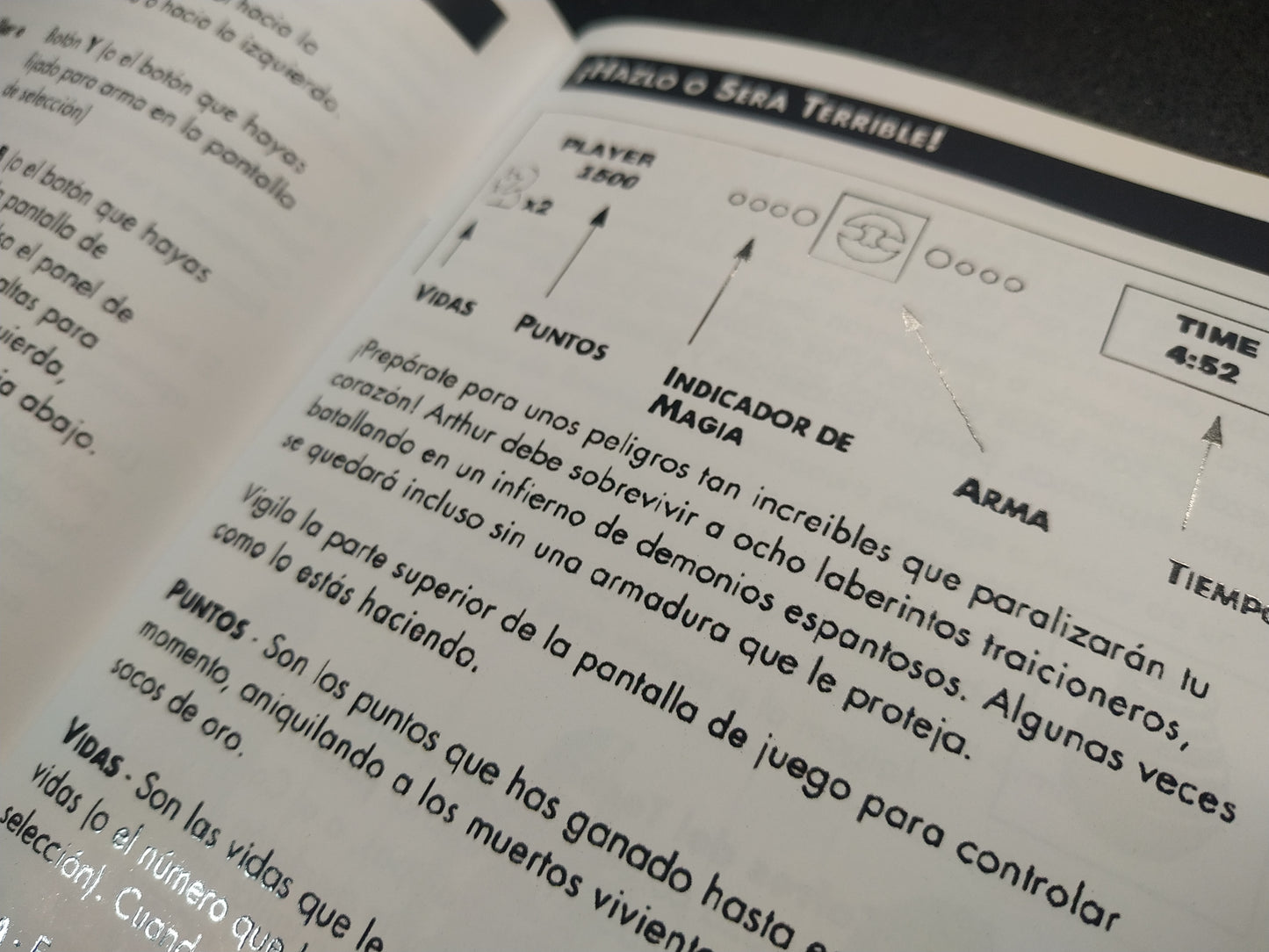 Manual de reemplazo Super Ghouls´n Ghost