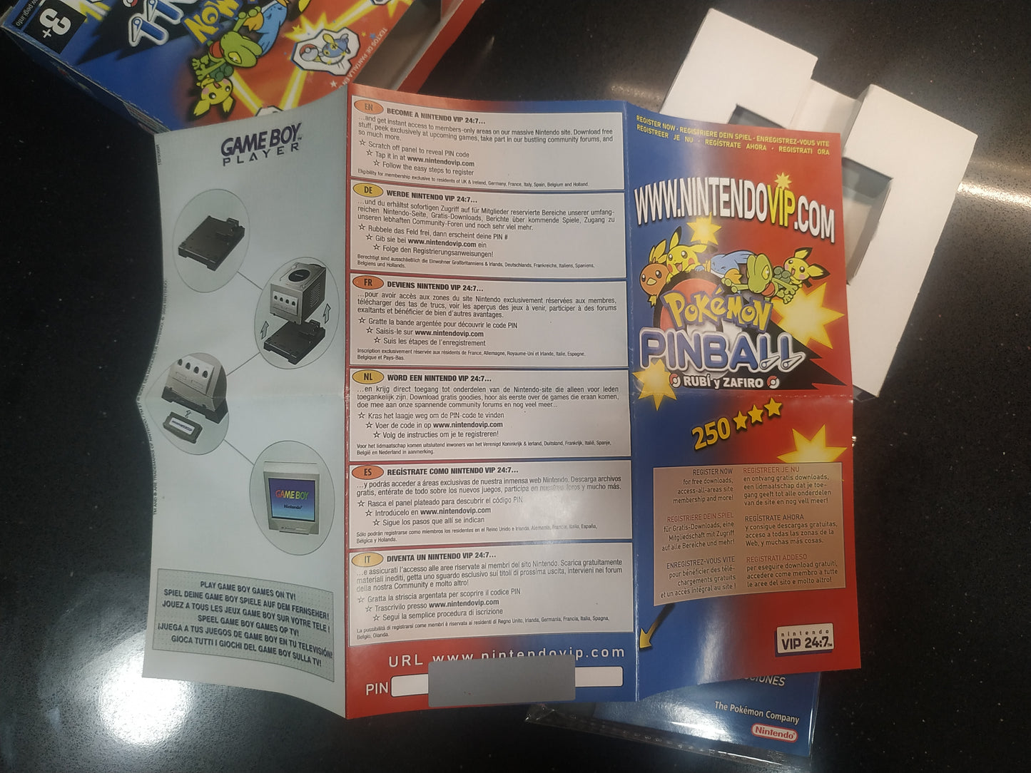 Caja de reemplazo Pokémon Pinball Rubí & Zafiro