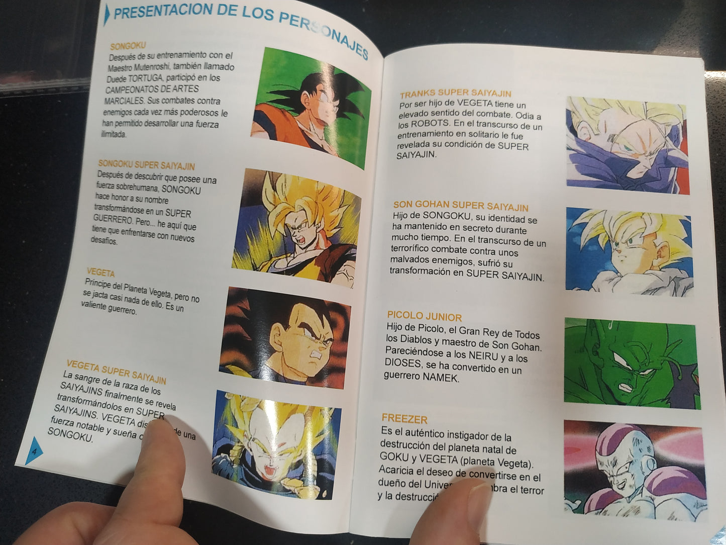 Manual de reemplazo Dragon Ball Z Butoden