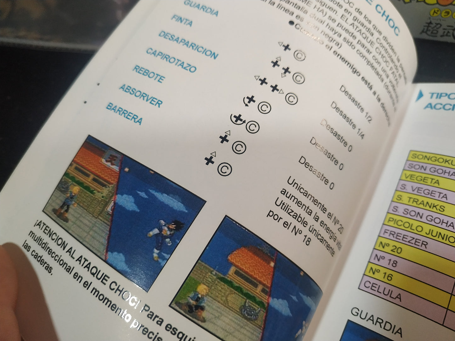 Manual de reemplazo Dragon Ball Z Butoden