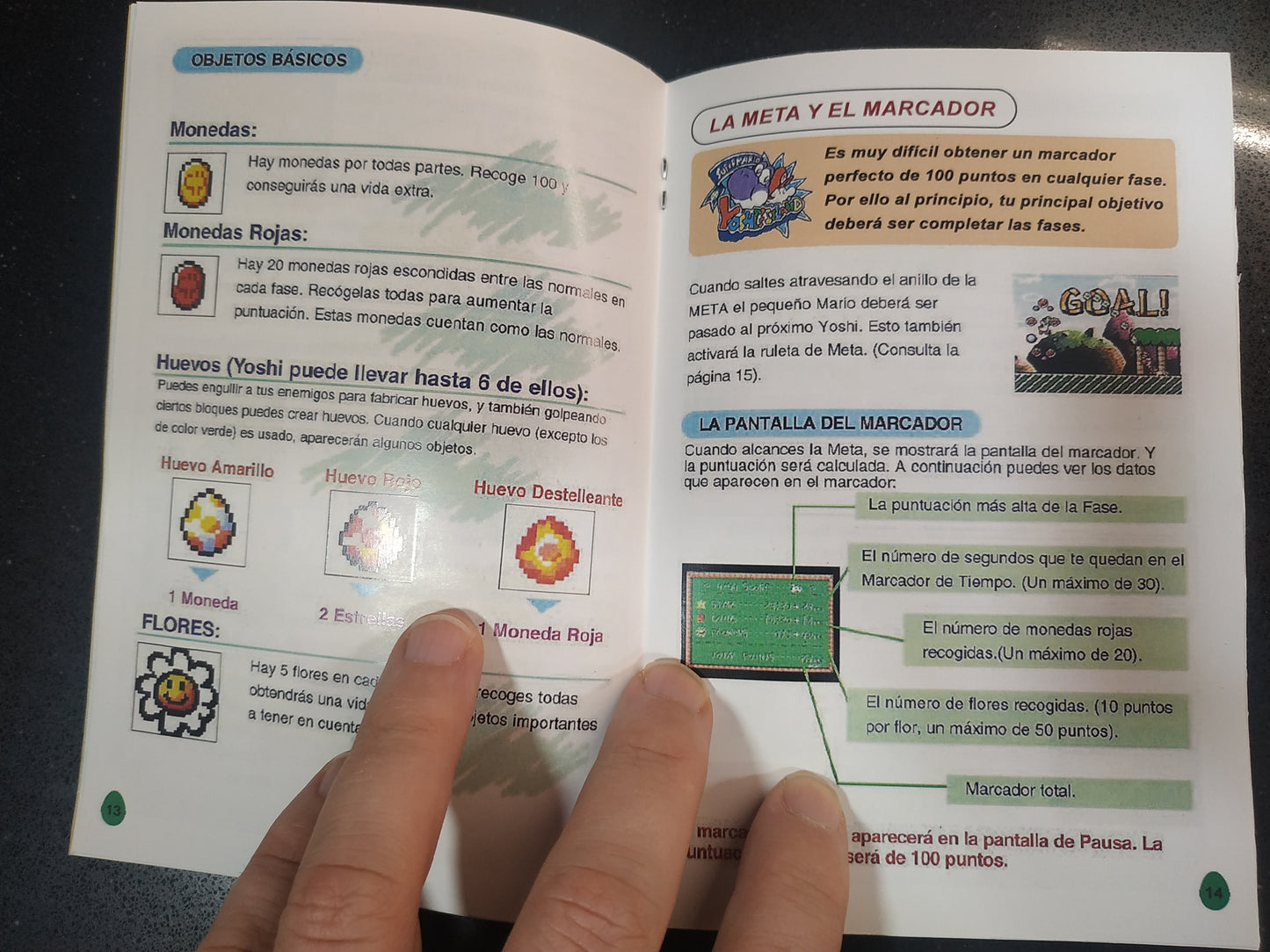 Manual de reemplazo Super Mario World 2 - Yoshi´s Island