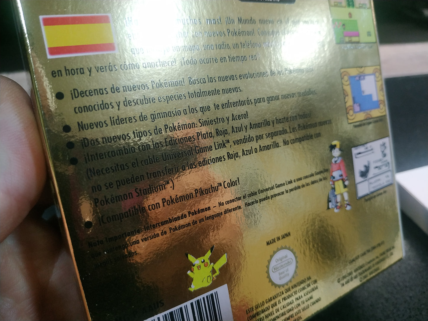 Caja de reemplazo Pokémon Oro