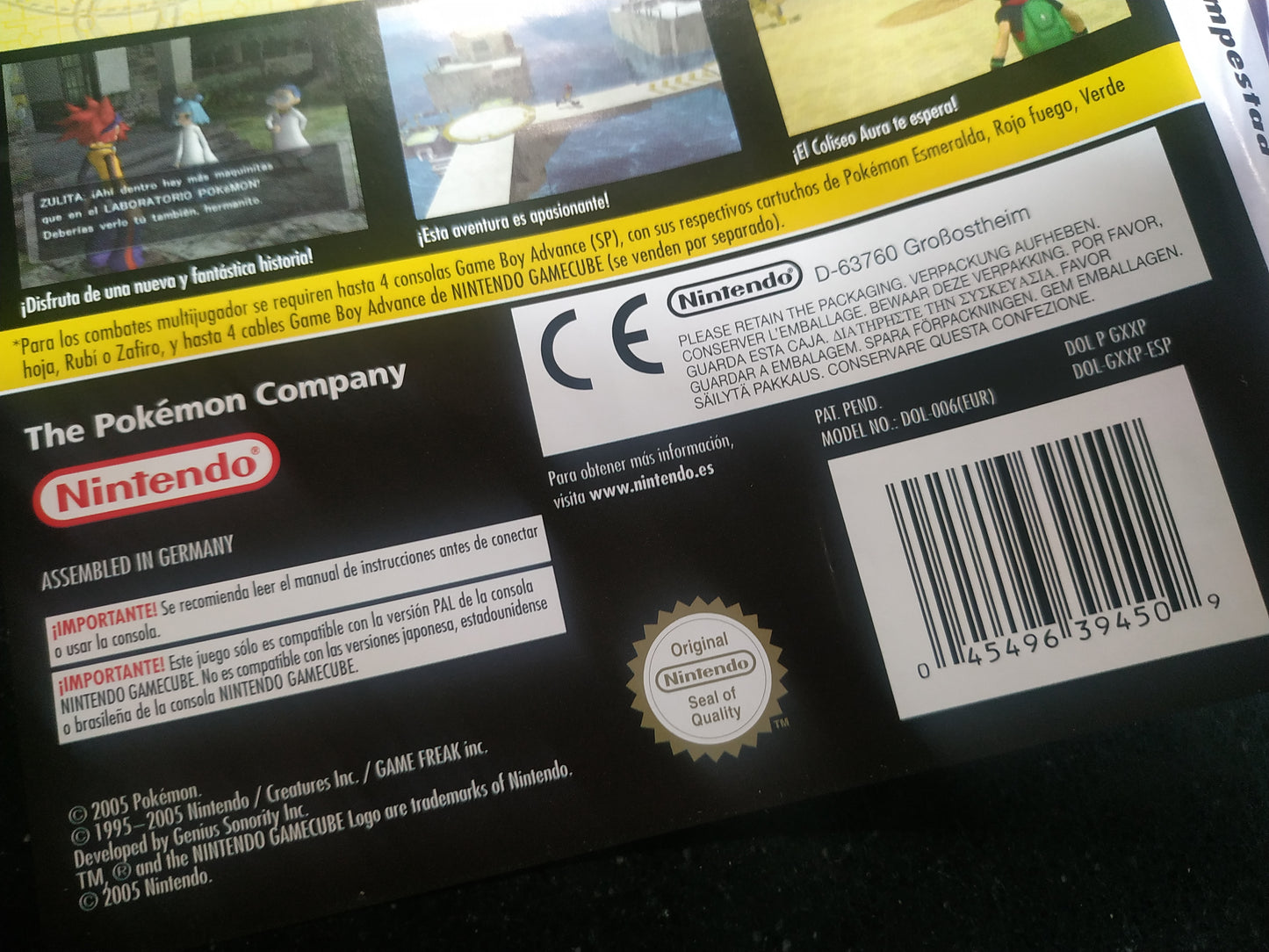 Caja de reemplazo Pokémon XD Tempestad Oscura
