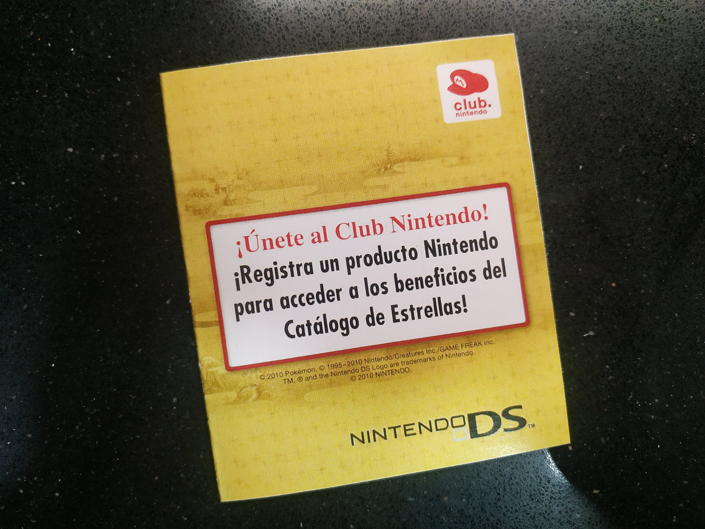Folleto de reemplazo VIP Pokémon Heartgold