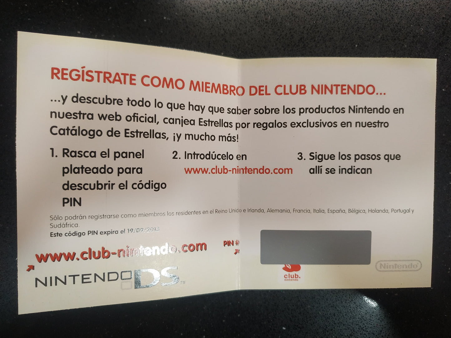 Folleto de reemplazo VIP Pokémon Heartgold