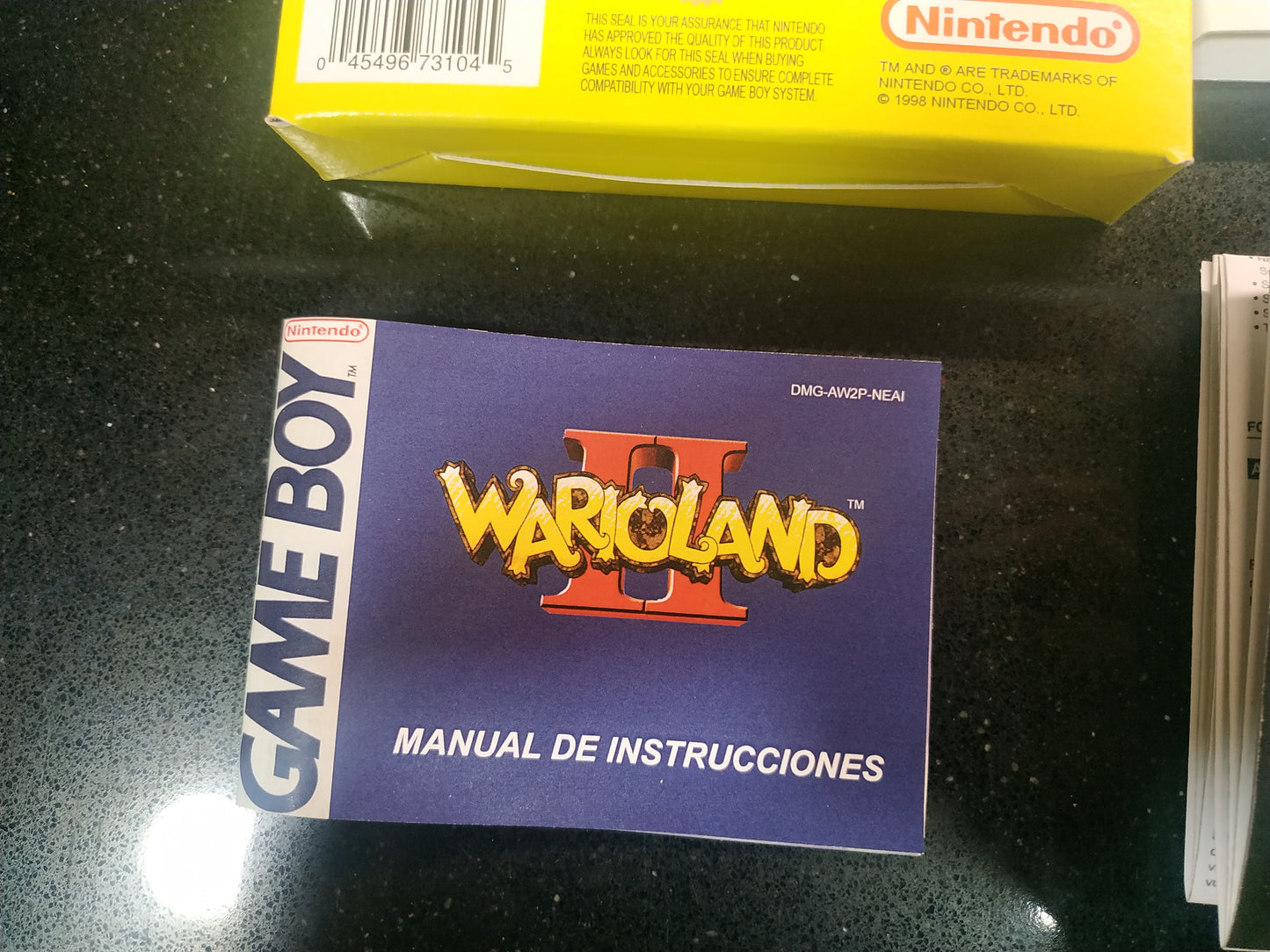 Caja de reemplazo Wario Land II
