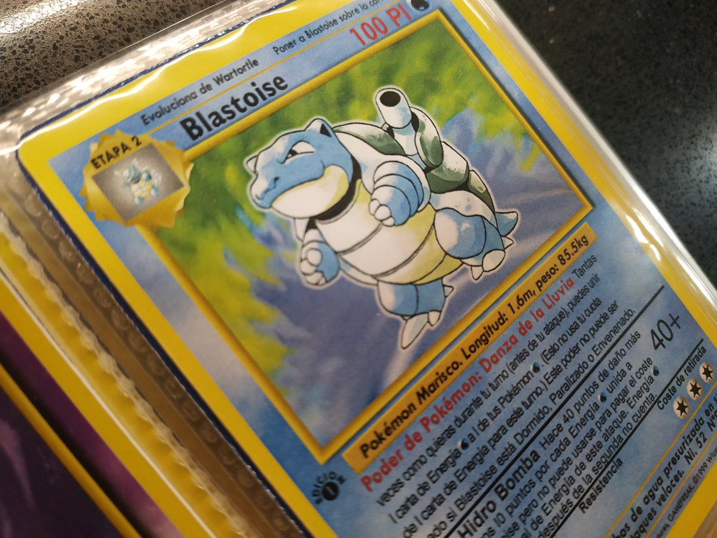 Carta Blastoise Edición 1