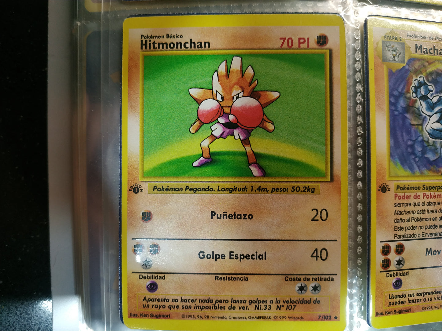 Carta Hitmonchan Edición 1