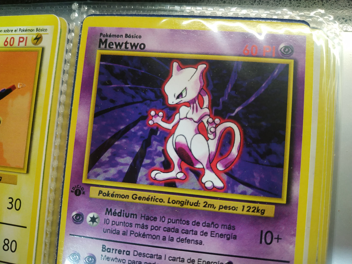 Carta Mewtwo Edición 1