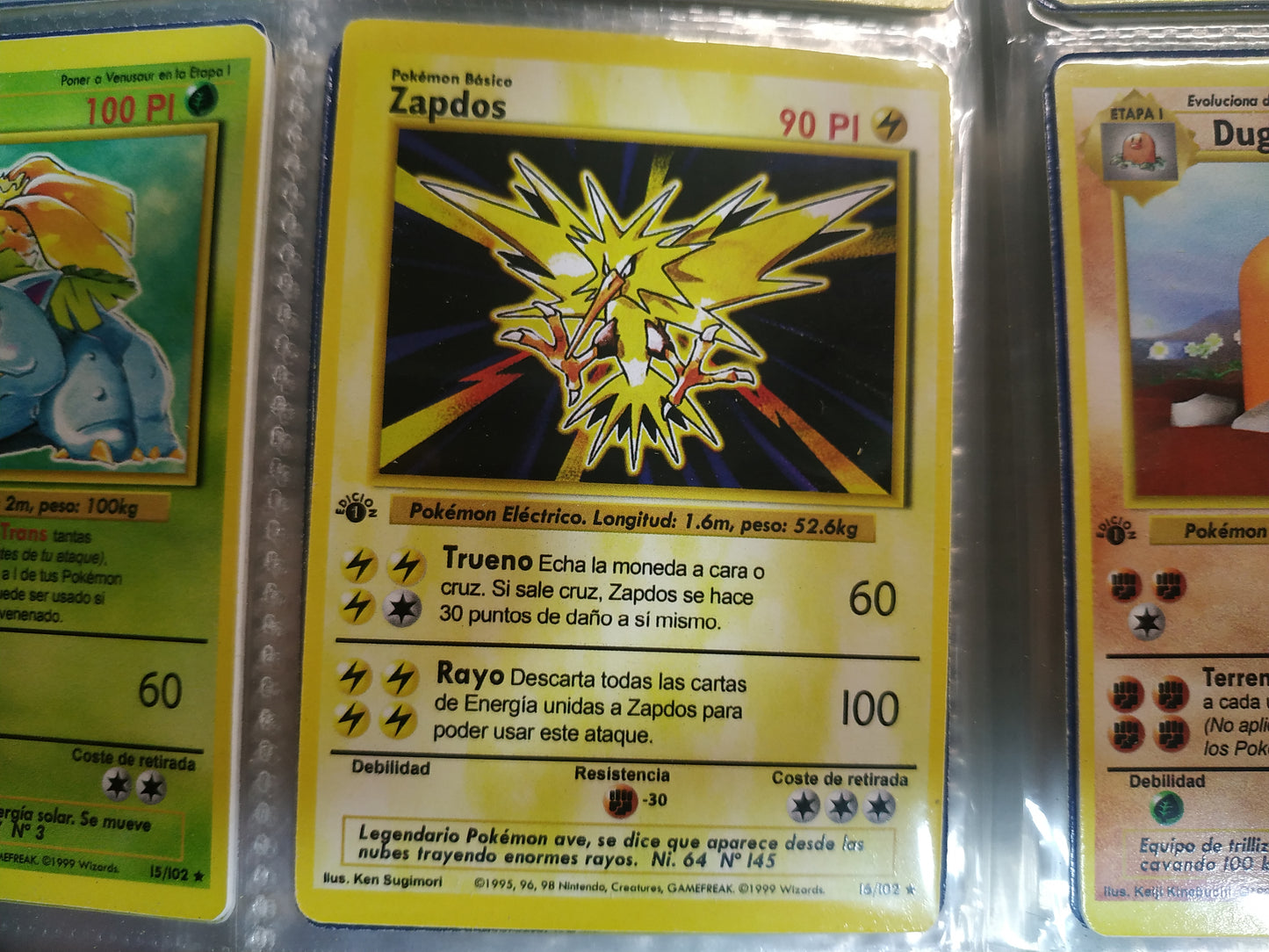 Carta Zapdos Edición 1