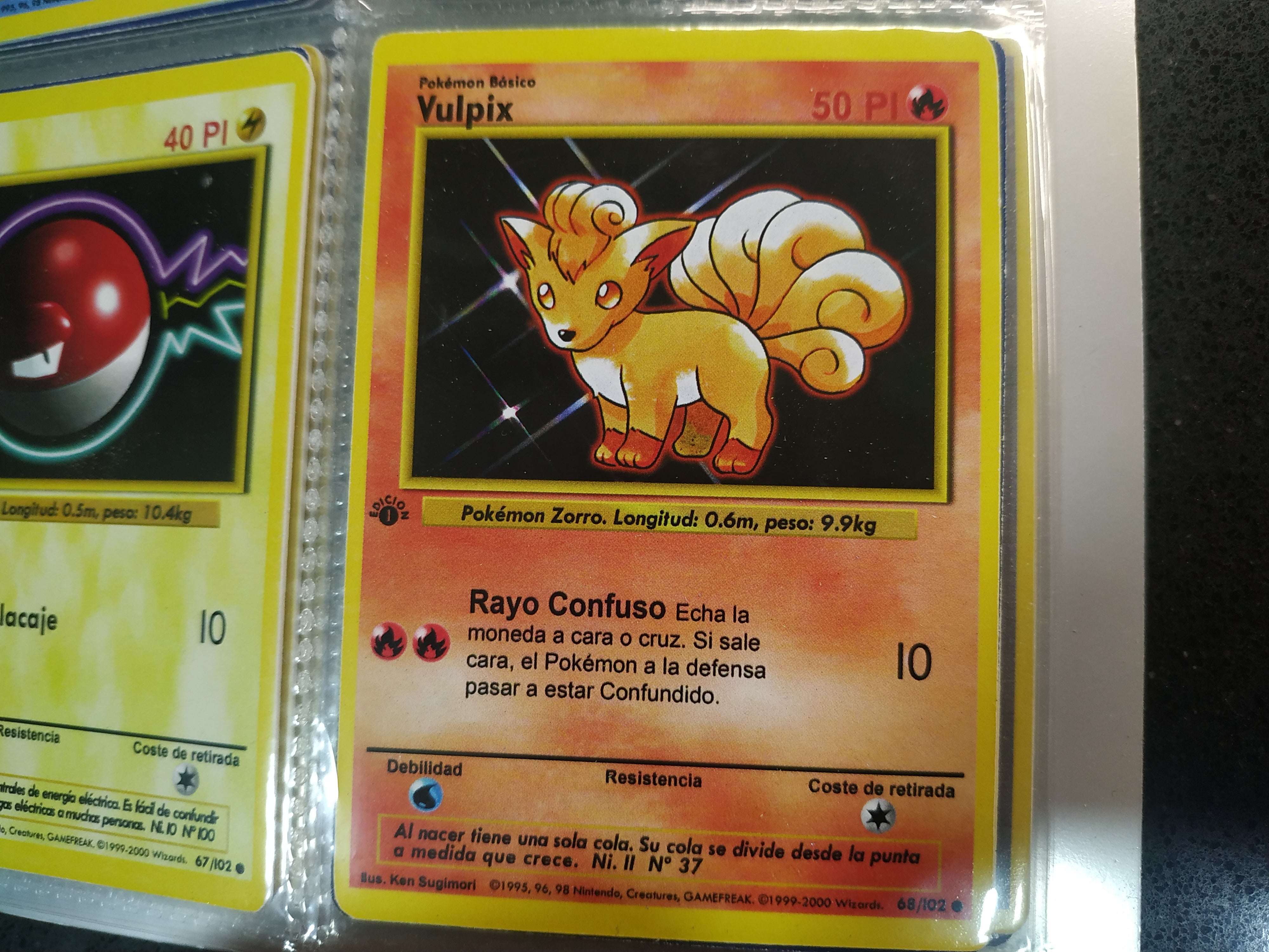 Carta Vulpix Edicin 1 RetroSotano Carta Vulpix Edicin 1 RetroSotano