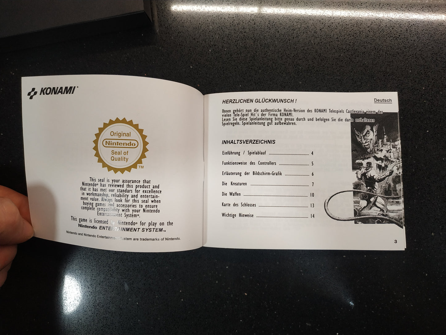 Manual de reemplazo Castlevania