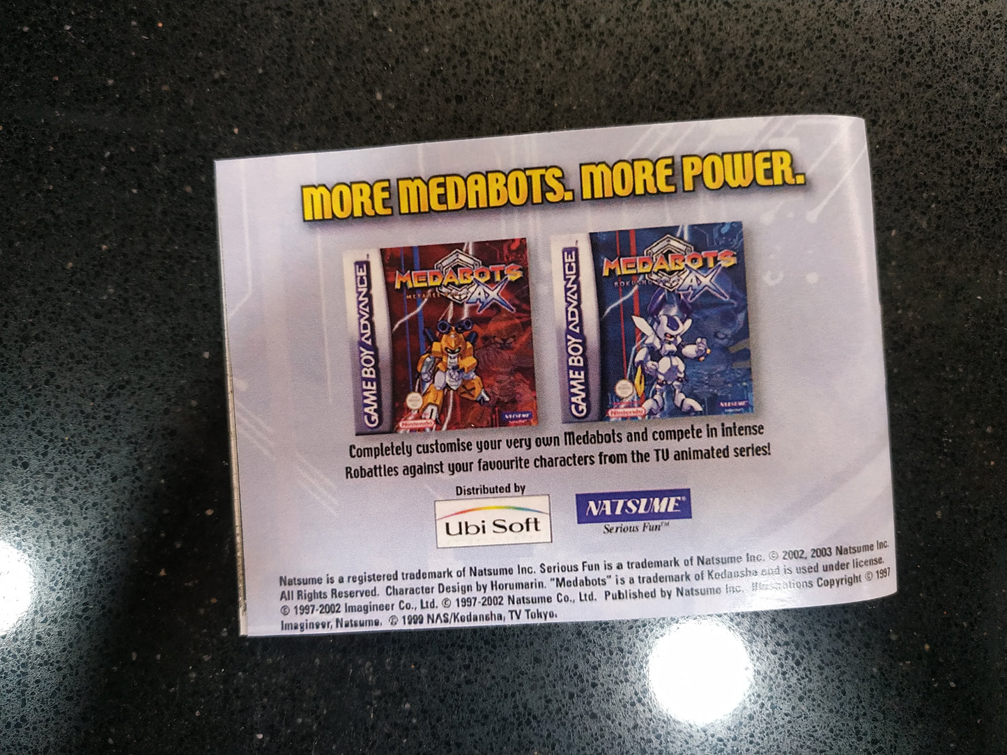 Manual de reemplazo Medabots - Rokusho